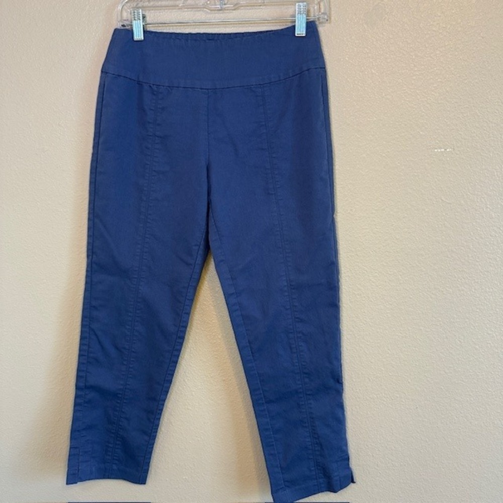 Fresh Produce Women's Pull On Stretch Capri Pants Size XS Dark Blue‎